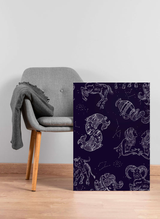 Decorating with Zodiac Sign: Minimalist Canvas Prints for Every Astrological Sign