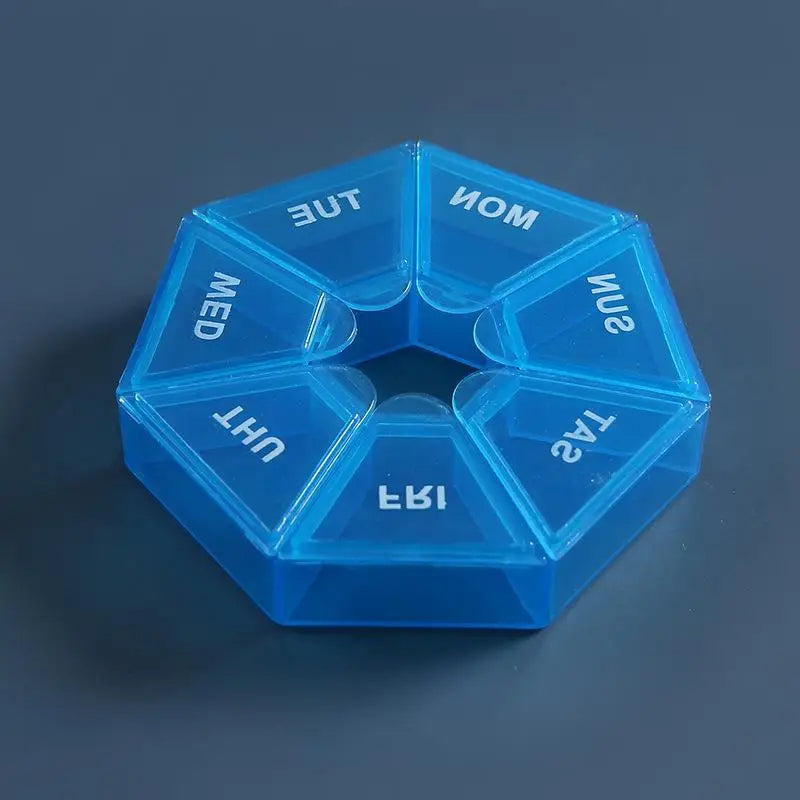 7 Days Cute Pill Box Compact Pill Organizer Travel Daily Medication Case