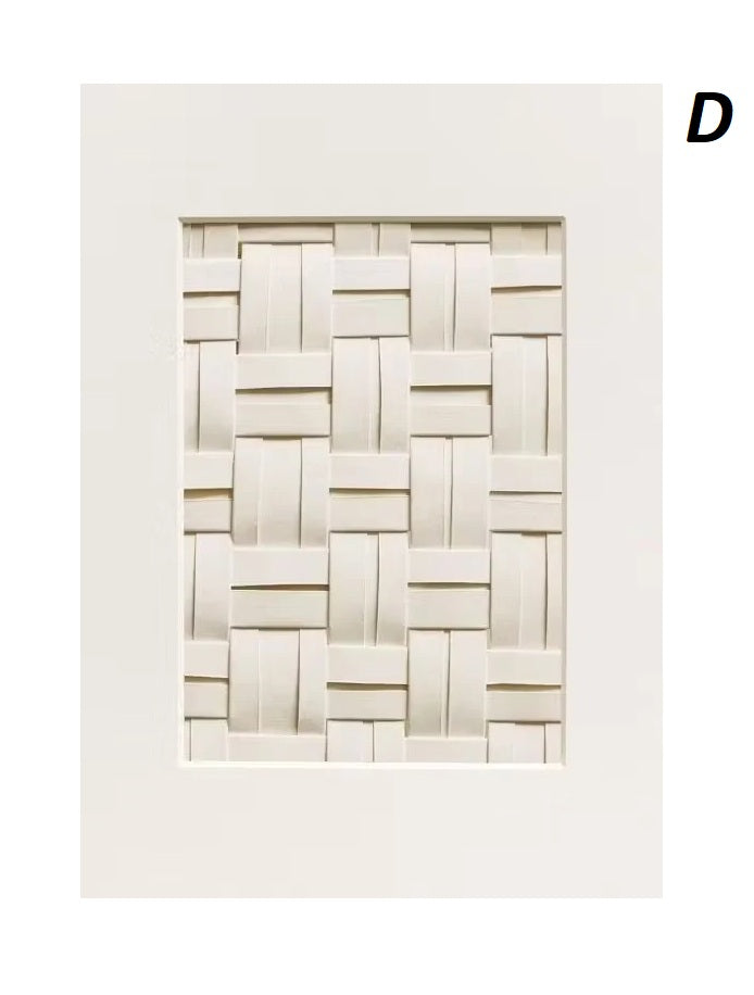 Abstract Modern 3D Effect Geometric Wabi Sabi Wall Art Canvas Print Minimalist Japandi Art Print For Scandinavian Living Room Wall Decor