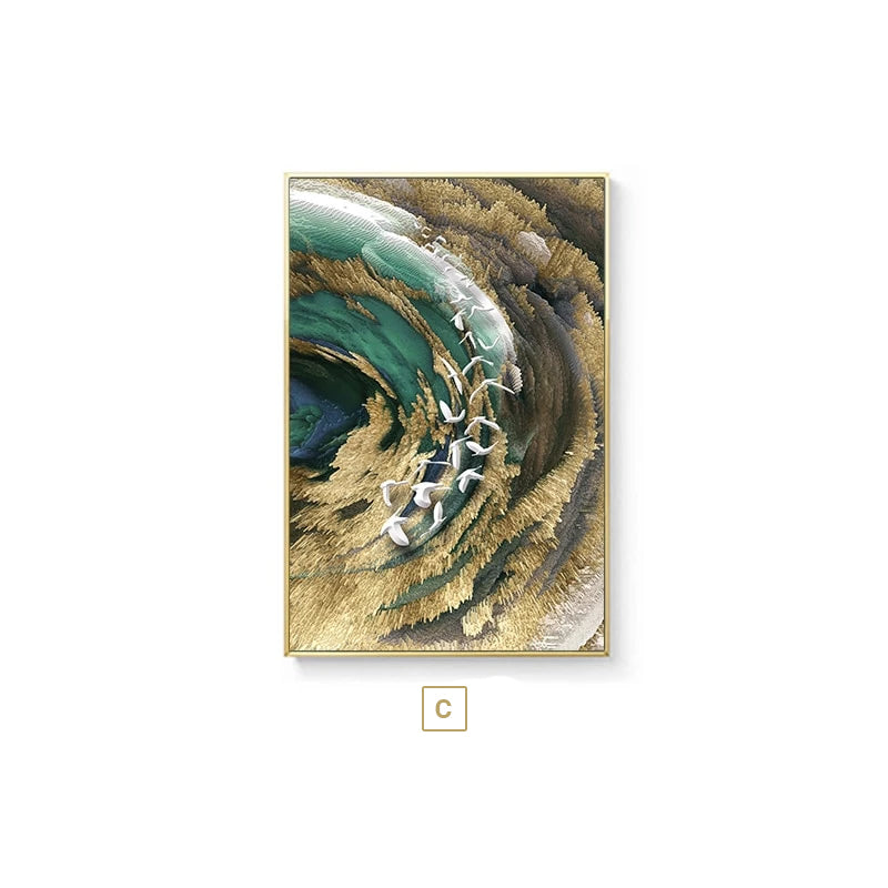 Abstract Marine Wall Art Fine Art Canvas Prints Modern Contemporary Poster For Office Interior Wall Art Luxury Living Room Home Decor