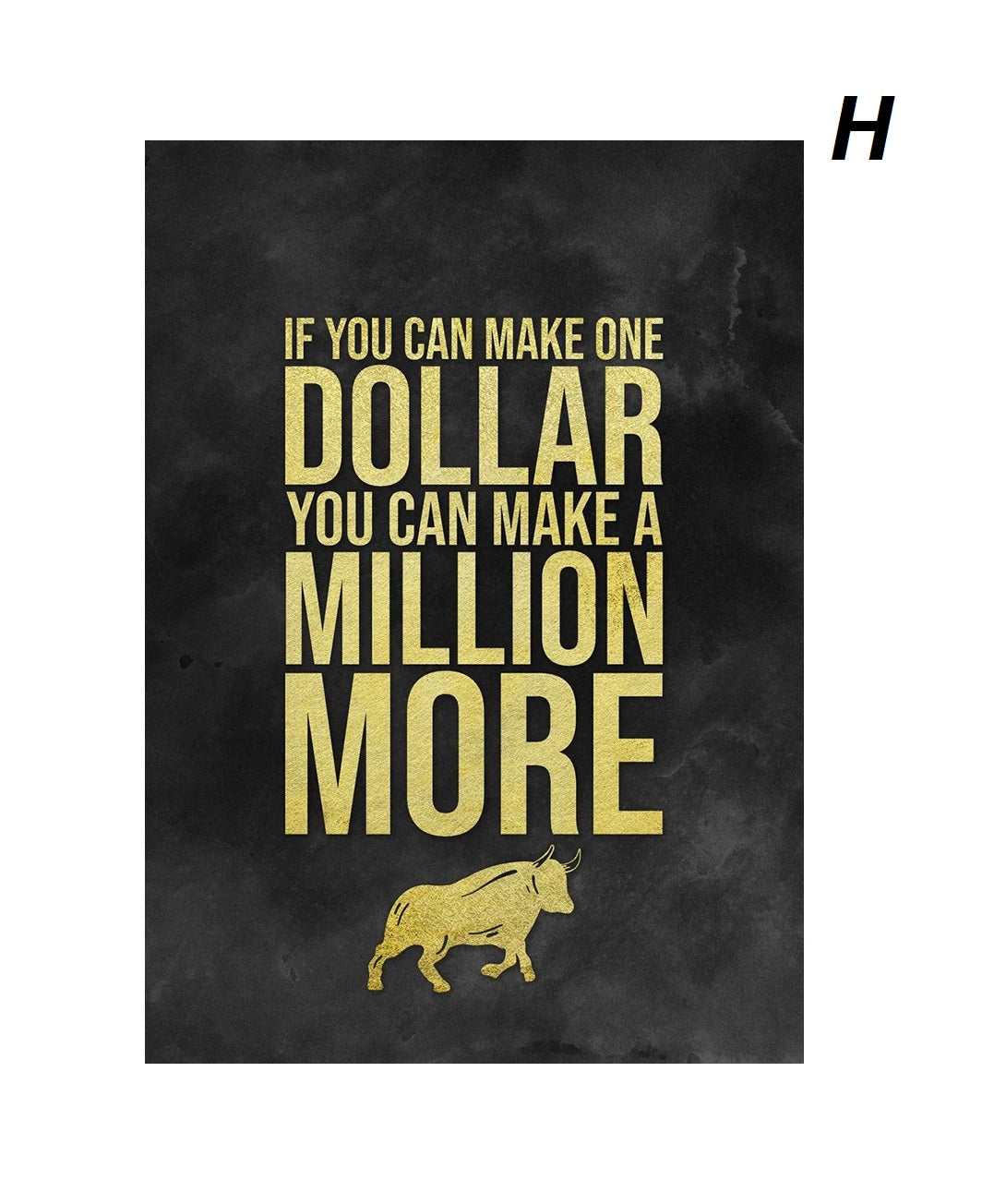 Black And Gold Motivational Stock Market Quotes Educational Trading Quotes For Modern Living Room Office Décor