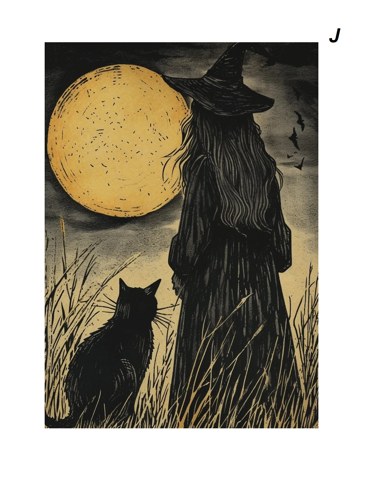 Dark Romantic Magical Enchanting Moon Artwork Witchcraft Canvas Wall Art For Moody Living Room Décor