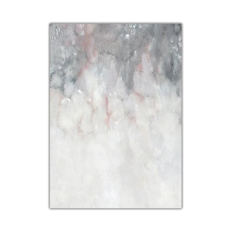 Abstract Shades Of Pink Gray Minimalist Wall Art Canvas Prints For Modern Living Room Wall Decor