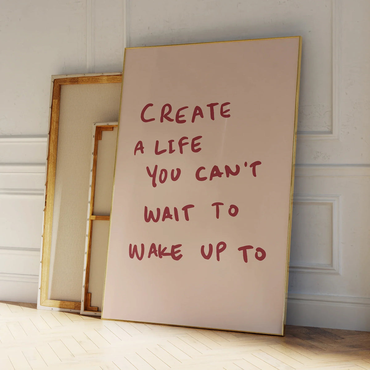 Inspirational Motivational Quote Wall Art Canvas Print Modern Typographic Poster For Living Room Bedroom Art Decor