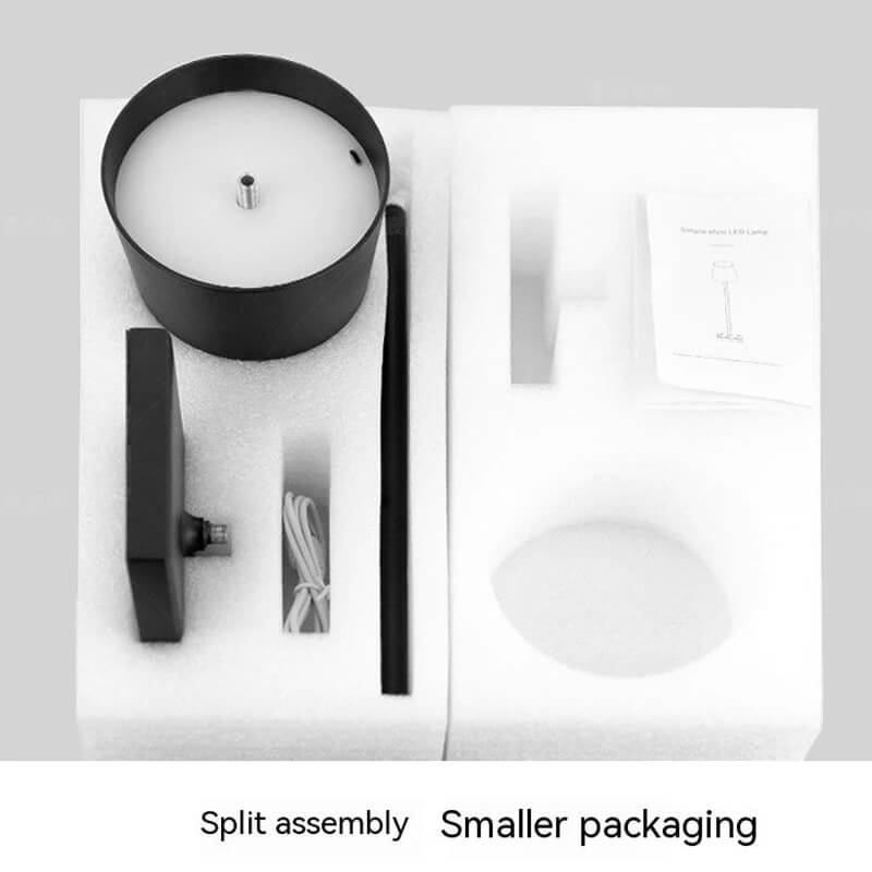 Modern Touch Control Aluminum LED Table Lamp - Stepless Dimming Rechargeable Desk Light for Bedroom Living Room Office Decor