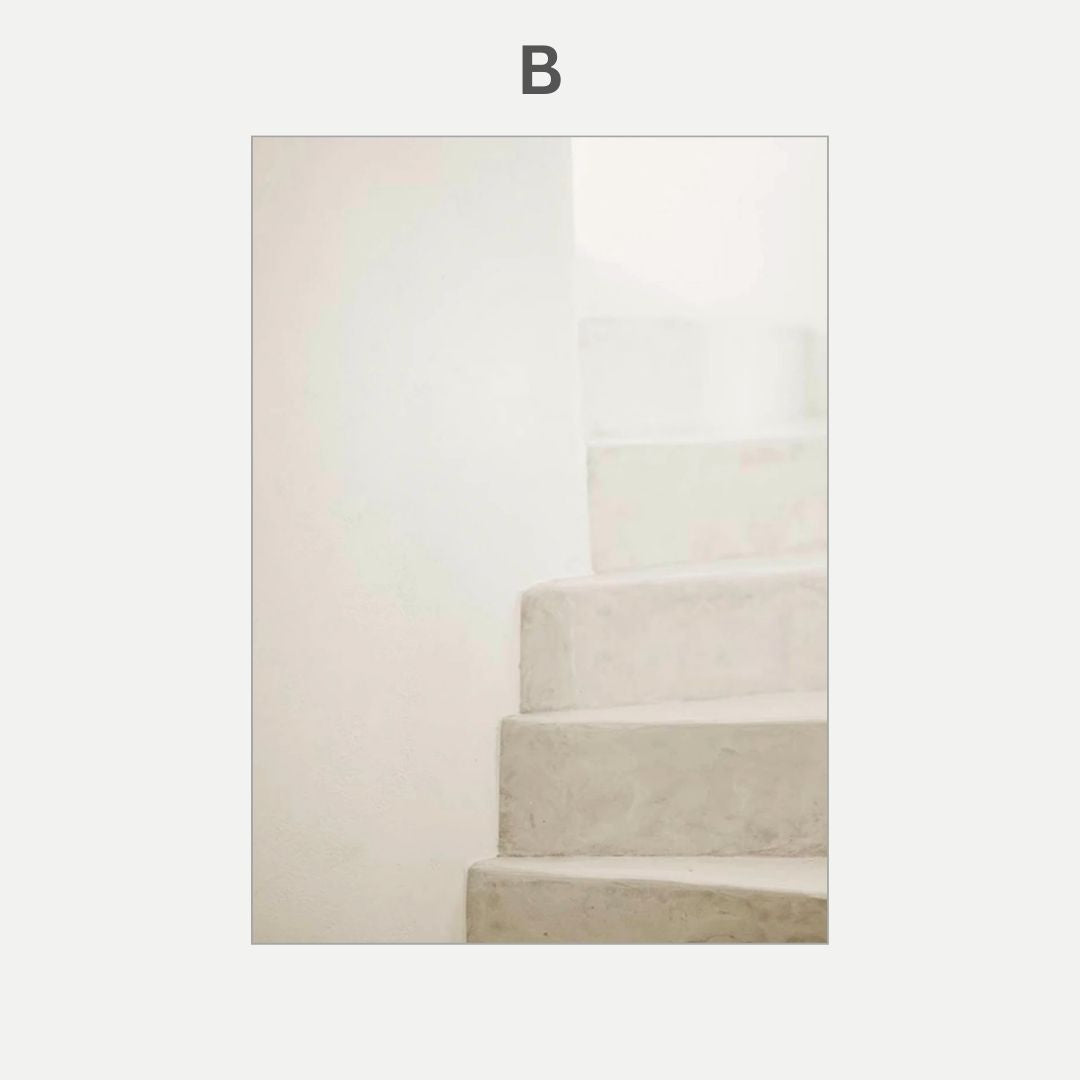 Modern Architectural Abstract Beige Wall Art Canvas Print Minimalist Geometric Poster for Living Room Bedroom Decor