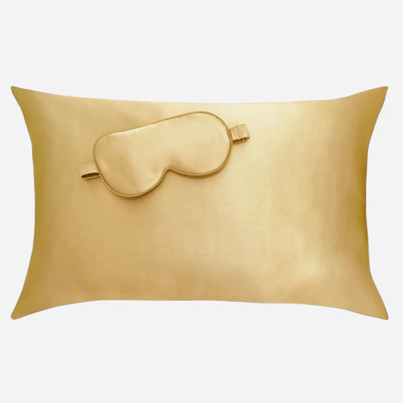 100% Mulberry Silk Beauty Sleep Set (1 pcs Pillowcase, 1 pcs Eye Mask)
