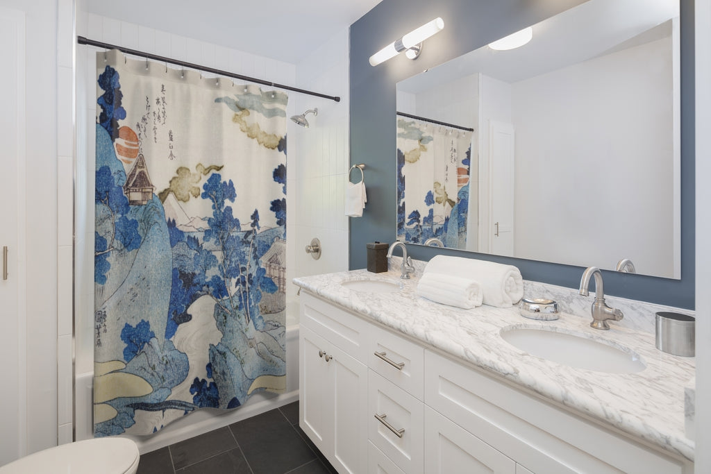 Japanese Morning Shower Curtains