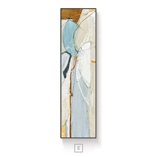Abstract Geomorphic Vertical Strip Canvas Prints Modern Wall Art For Entrance Hall Living Room Home Office Decor