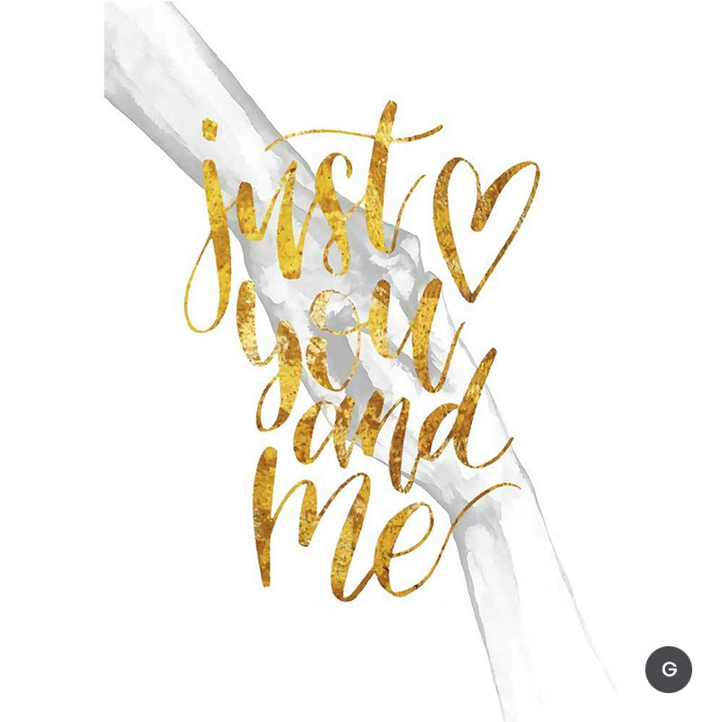 Black & White Love Hands Heart Canvas Prints | Modern Minimalist Wall Art For Bedroom Living Room