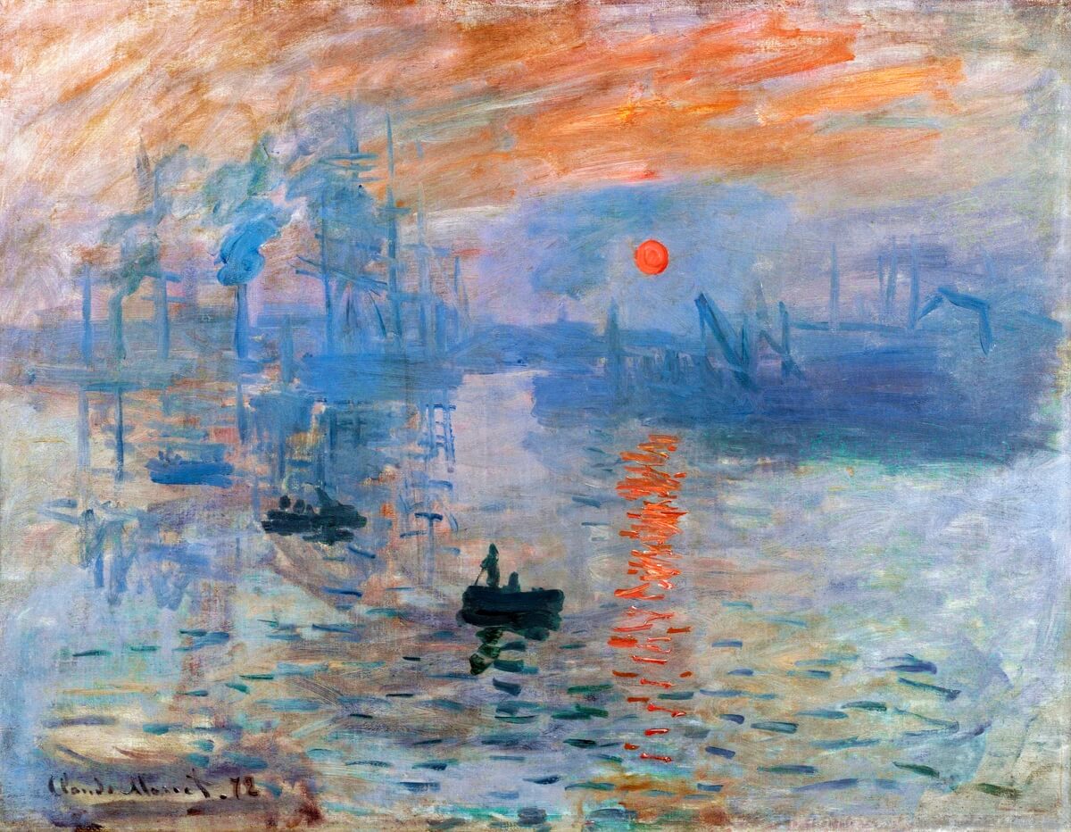 Impression Sunrise Monet Art Mural Wallpaper (SqM)