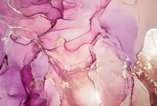 Pink Swirl Marble Mural Wallpaper (SqM)