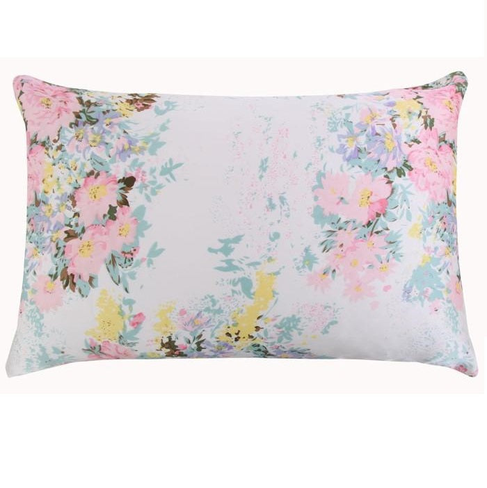 Blue Rose Mulberry Silk Pillowcase