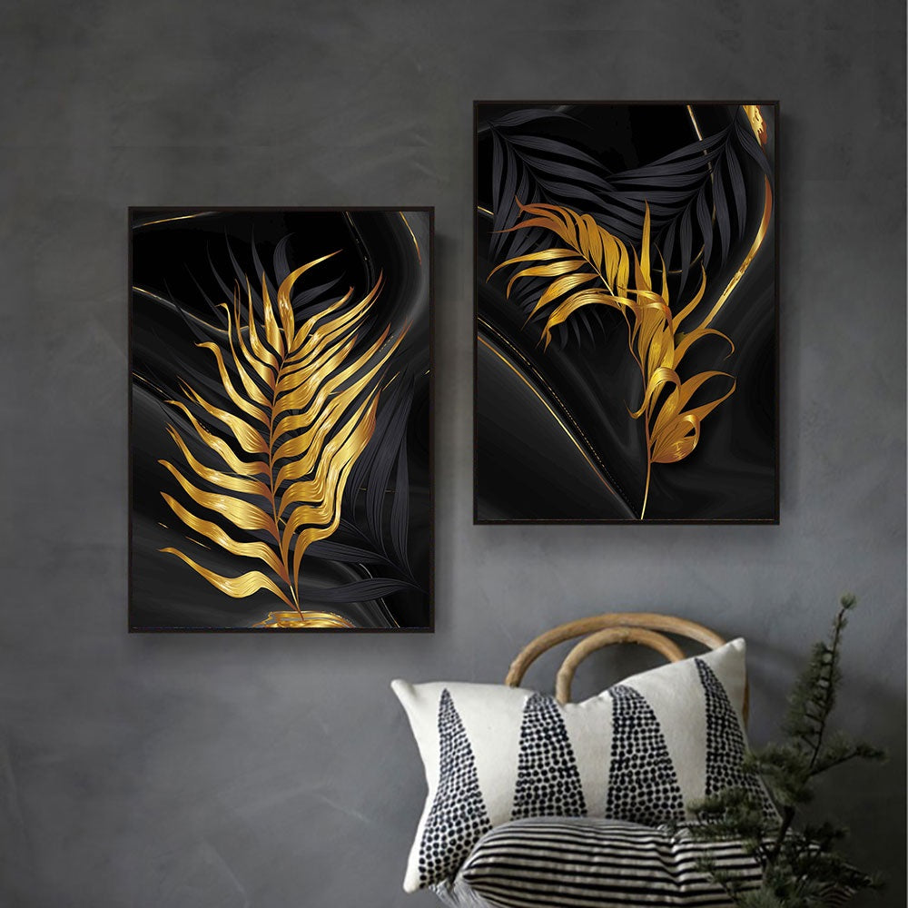 Golden Leaves Canvas Print