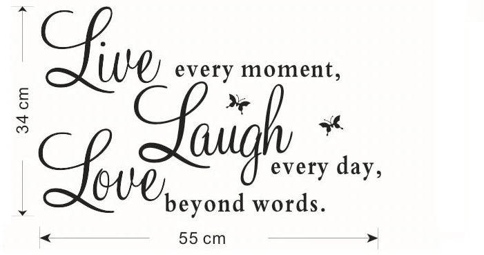 Live Love Laugh Wall Decal