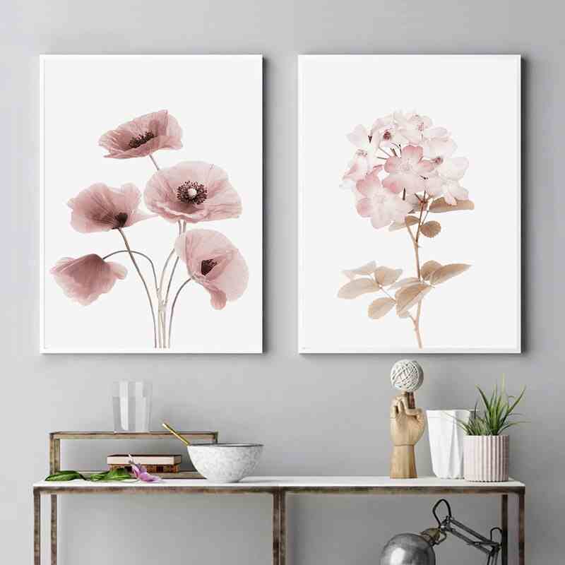 Pastel Poppies Canvas Print
