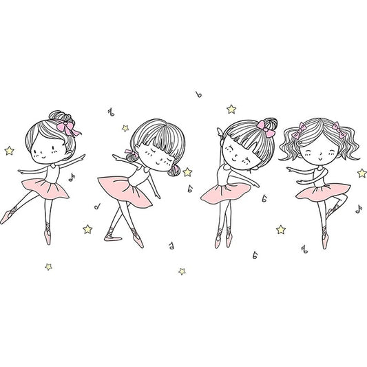 Little Ballerinas Wall Decal