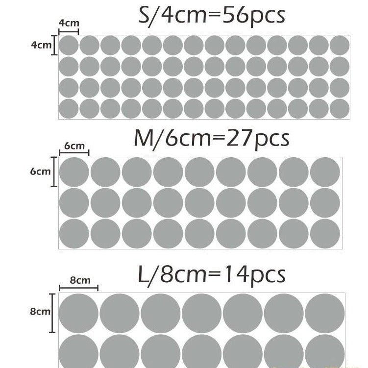 Gold Polka Dots Wall Decal