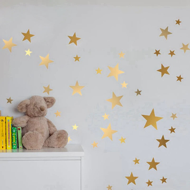 Gold Stars Wall Decal