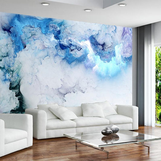 Abstract Blue Cloud Wall Mural (SqM)