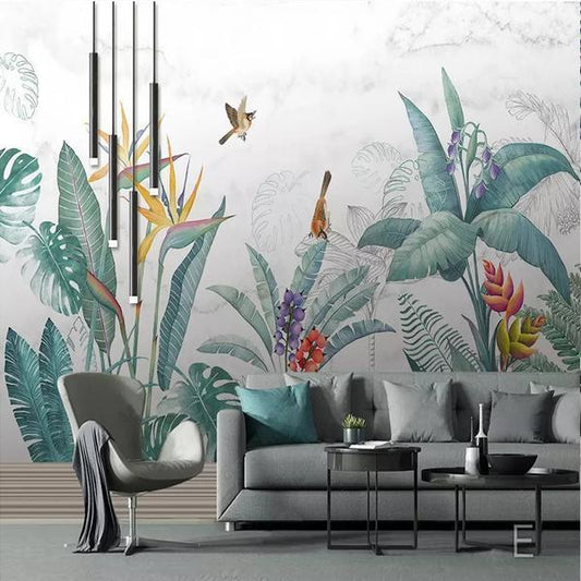 Exotic Garden Mural Wallpaper (SqM)