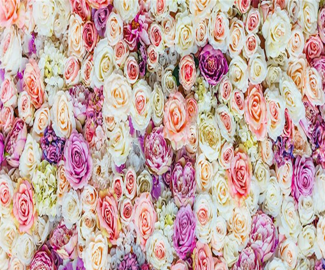 Garden Roses Wall Mural (SqM)
