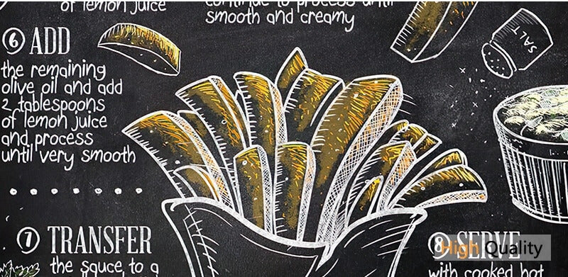 Hot Dog Hamburger Bacon Canvas Prints | Fast Food Poster For Kitchen Dining Room Café Décor