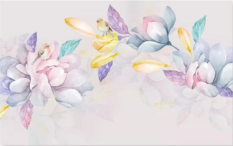 Magnolia Flowers Wall Mural (SqM)