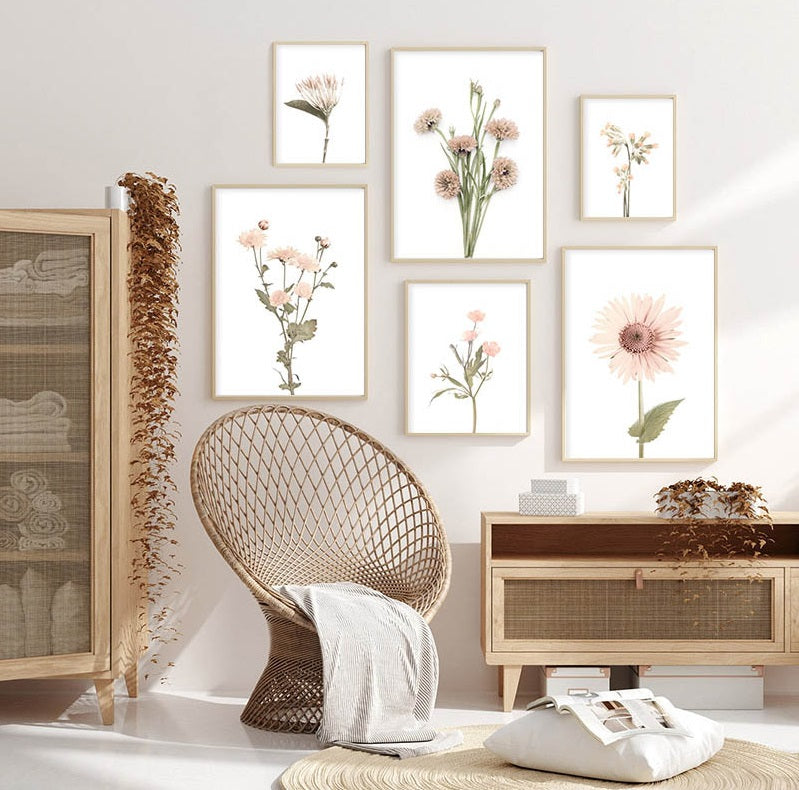 Gerbera Nordic Wild Flowers Canvas Print