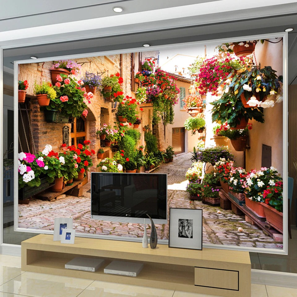 Pastoral Town Mural Wallpaper (SqM)