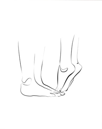 Romantic Couple Line Art Canvas Print | Black White Minimalist Love Poster For Modern Living Room Bedroom Home Décor