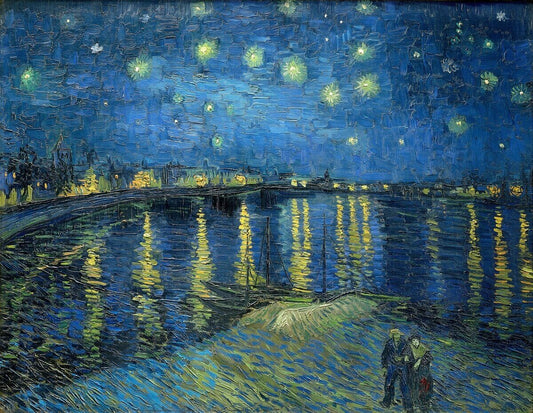 Starry Night Over The Rhone Van Gogh Art Mural Wallpaper (SqM)