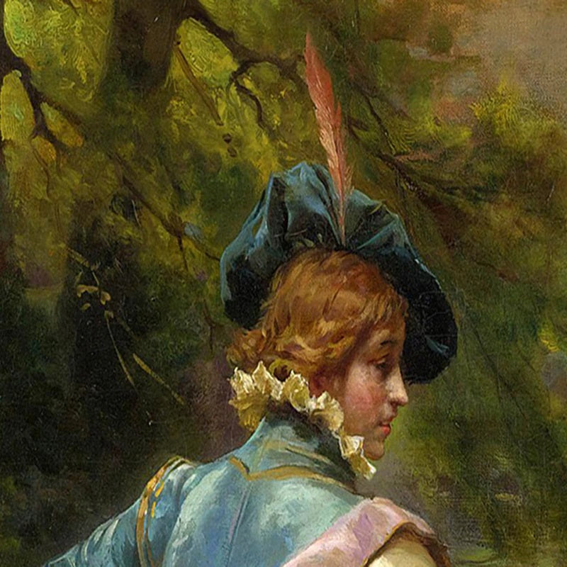 Tres Galant Painting Mural Wallpaper (SqM)