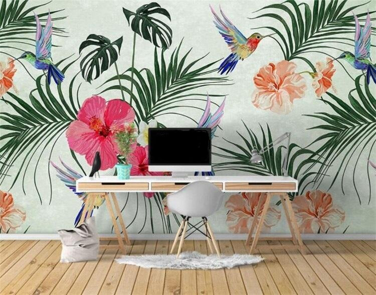 Tropical Birds Song Mural Wallpaper (SqM)