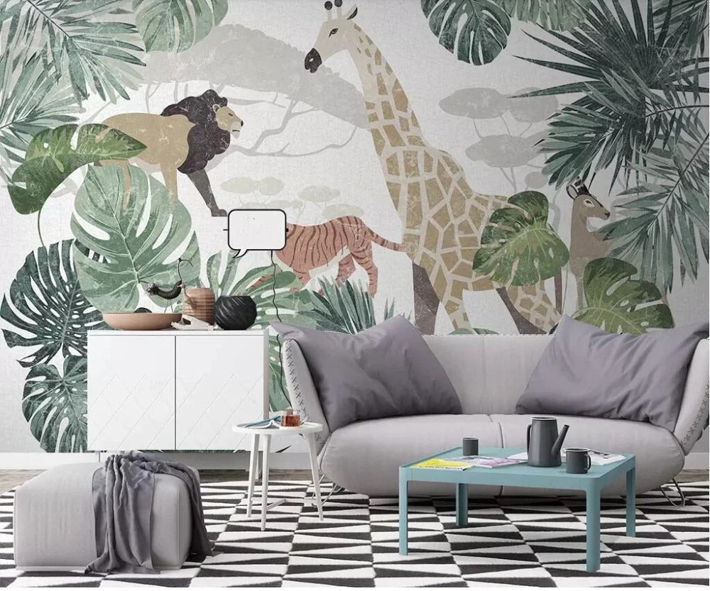 In the Jungle Mural Wallpaper (SqM)