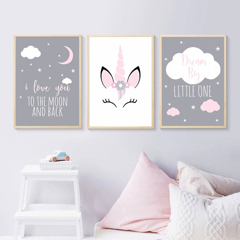 Unicorn Baby Canvas Print