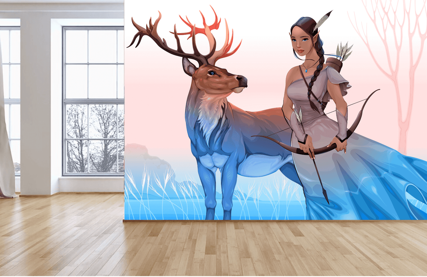Spirit Guides Cartoon Mural Wallpaper (SqM)