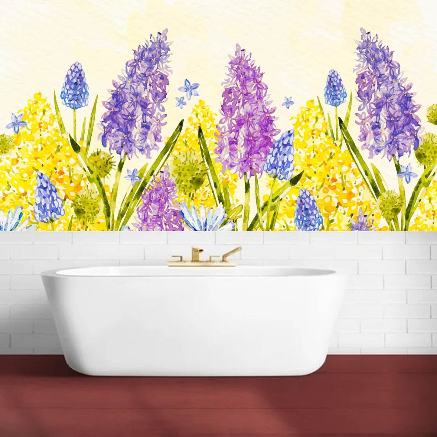 Spring Flowers Botanical Mural Wallpaper (SqM)