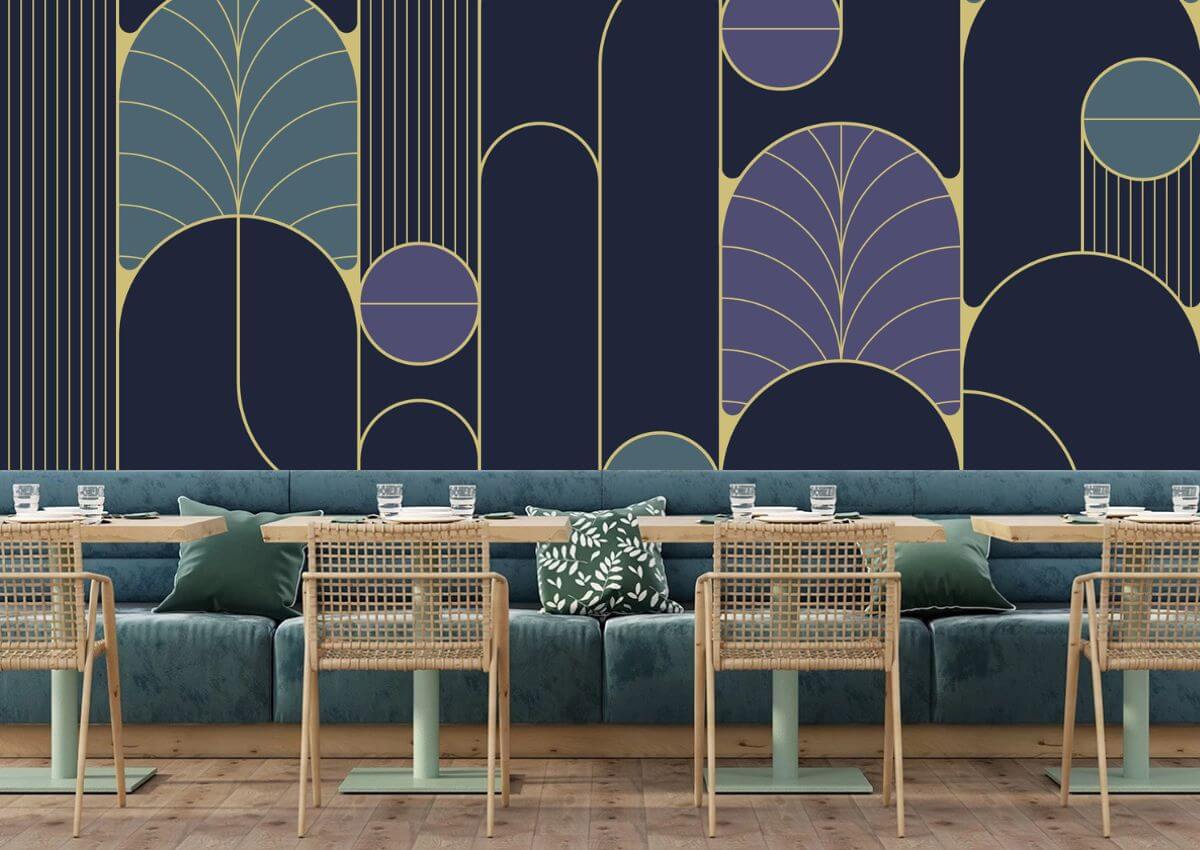 Arch Art Deco Vintage Mural Wallpaper (SqM)