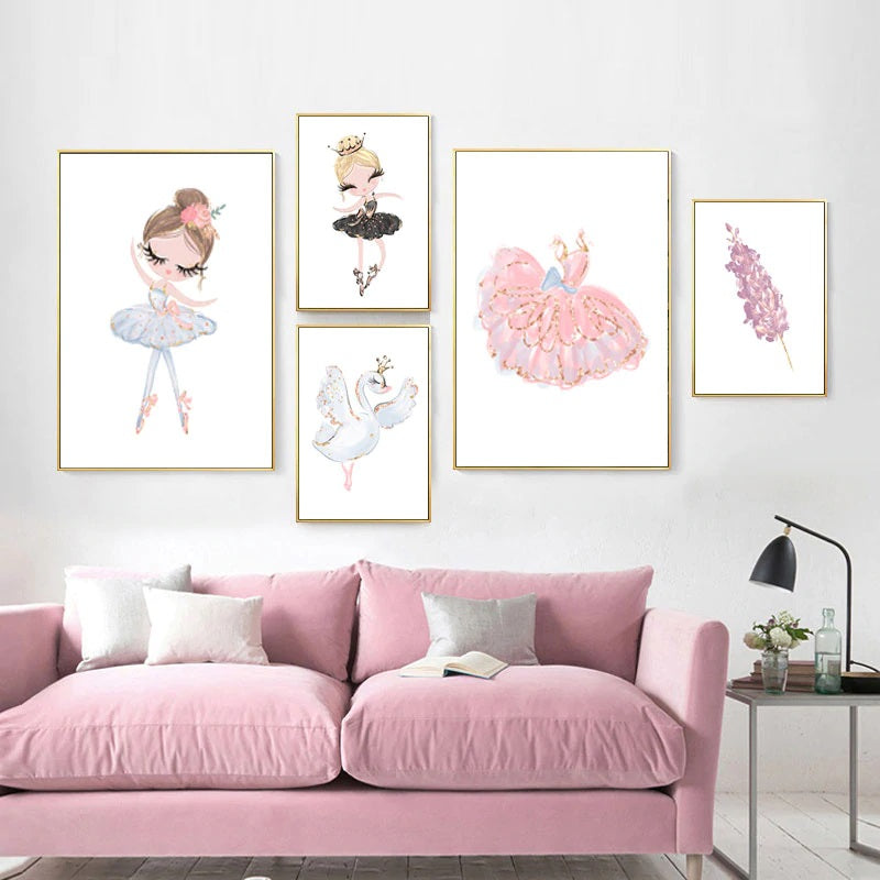 Little Ballerina Amanda Canvas Print