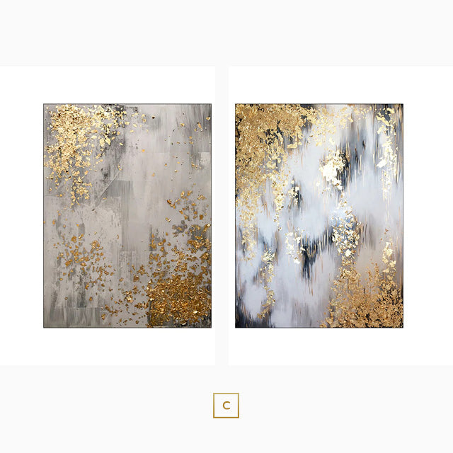 Modern Chic Abstract Canvas Prints | Wall Art For Glam Living Room Bedroom Home Office Decor