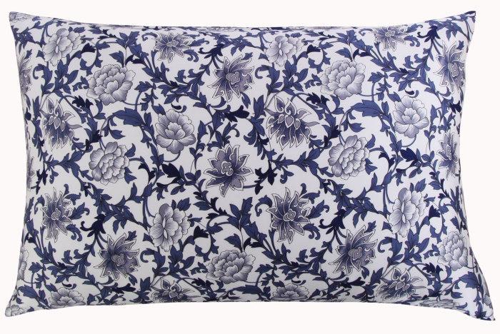 Blue Porcelain Mulberry Silk Pillowcase