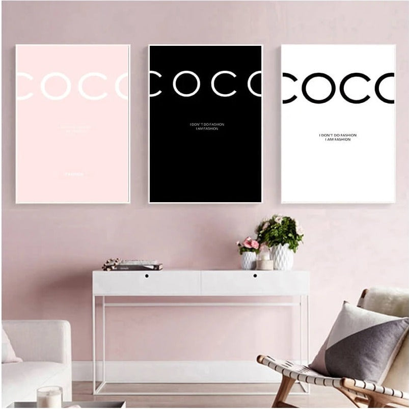 Coco Chanel Quotes Wall Art