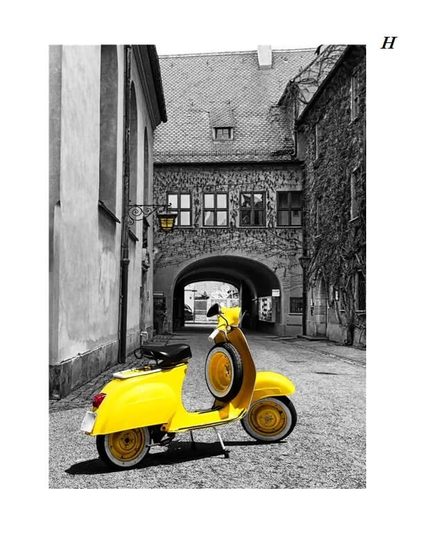 European Landscape Architectural City canvas Prints Nordic Wall Art Yellow Scenery Poster For Modern Living Room Apartment Home Décor