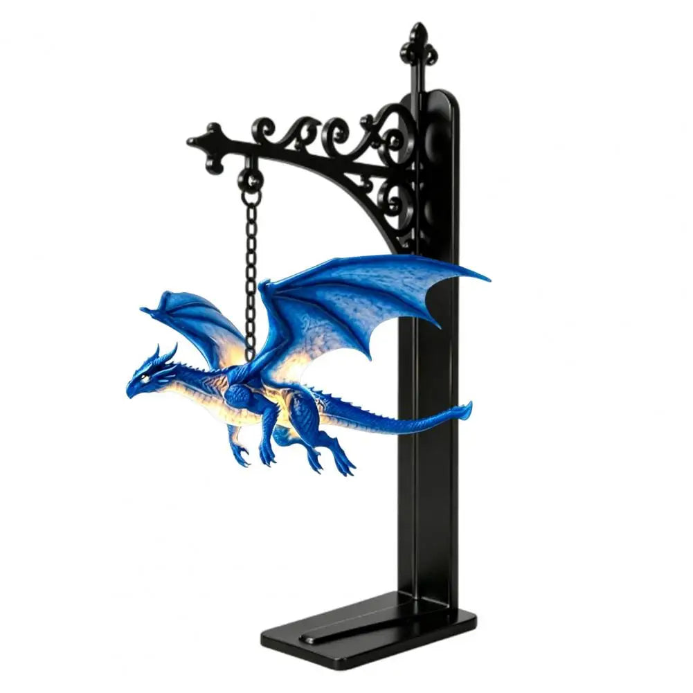 Flying Dragon Bookshelf Lamp – Magical LED Reading Nook Night Light for Fantasy Bookshelf Decor