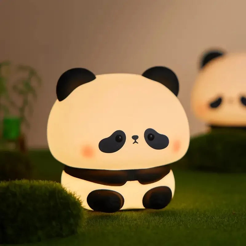 Cute Panda Light Lamp Silicone Panda Touch Night Light Nursery Lamp