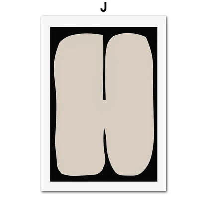 Abstract Line Vase Girl Retro Wabi-Sabi Wall Art Canvas Print Modern Beige Poster For Living Room Bedroom Home Decor