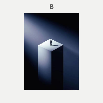 Abstract Black White Architectural Arch Modern Wall Art Canvas Print Minimalist Poster for Living Room Bedroom Decor