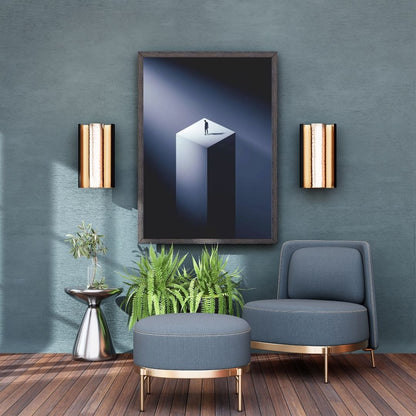 Abstract Black White Architectural Arch Modern Wall Art Canvas Print Minimalist Poster for Living Room Bedroom Decor