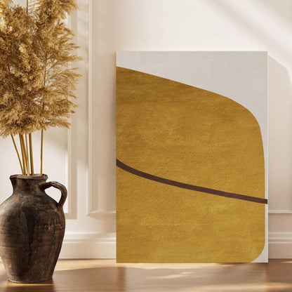 Abstract Desert Sand Minimalist Framed Wall Art Canvas Print - Modern Neutral Luxury Artwork